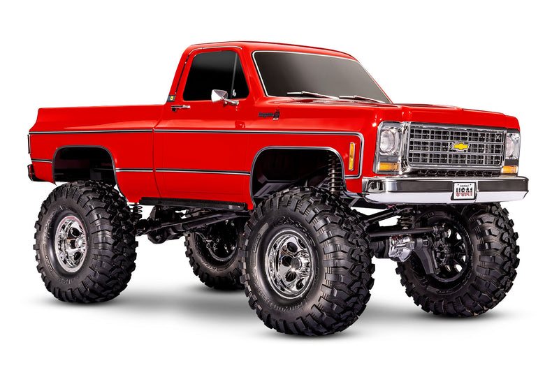 TRAXXAS 92056-4 TRX4 1/10 RC CAR 1979 CHEVROLET CHEYENNE K10 REMOTE CONTROL 3S CRAWLER RED BATTERY AND CHARGER NOT INCLUDED