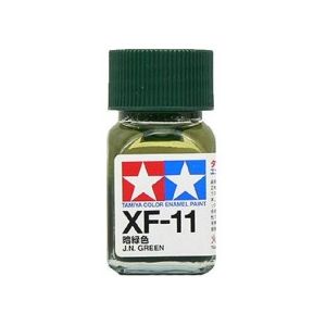 TAMIYA XF-11 ENAMEL FLAT JN GREEN PAINT 10ML