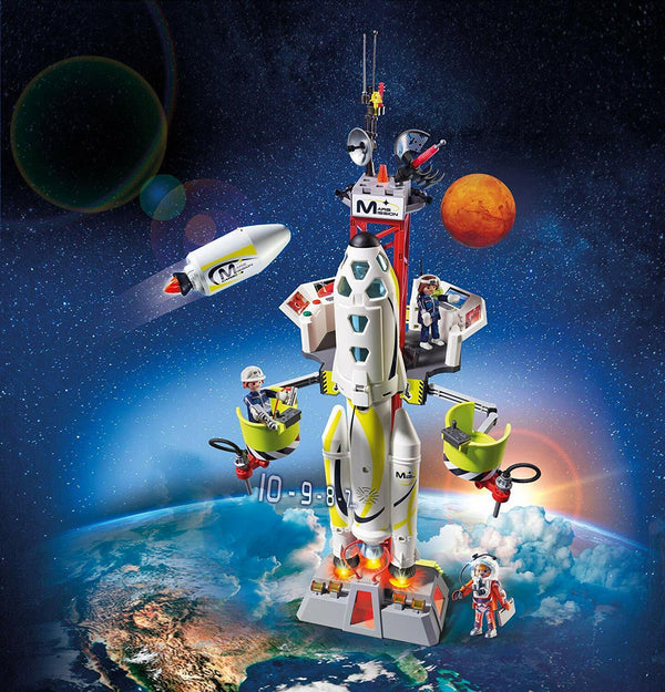 PLAYMOBIL 9488 SPACE MISSION ROCKET WITH LAUNCH SITE SET