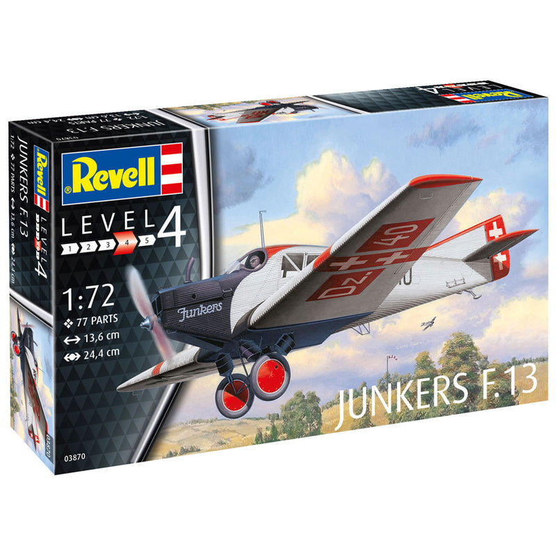 REVELL 03870 JUNKERS F.13 1/72 SCALE AIRCRAFT PLASTIC MODEL KIT