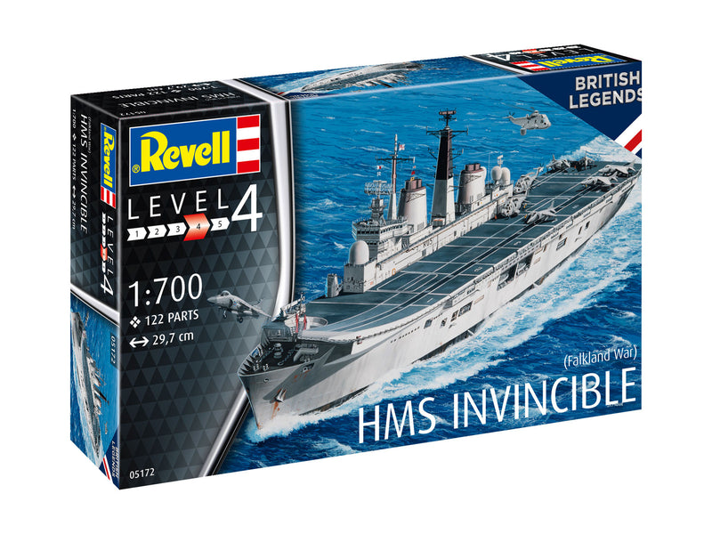 REVELL 05172 HMS INVINCIBLE FALKLAND WAR 1/700 SCALE PLASTIC MODEL KIT