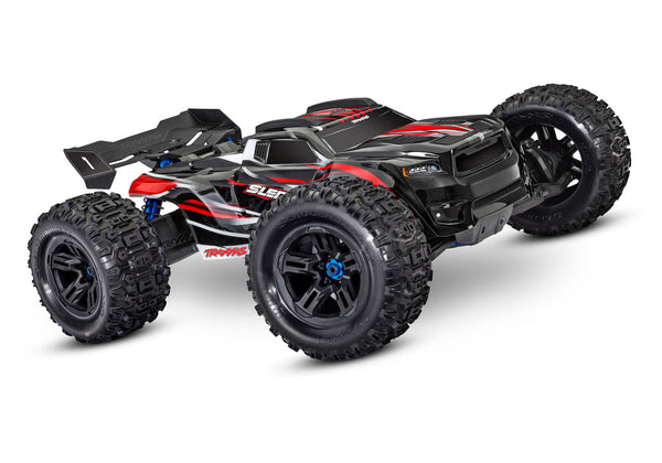 TRAXXAS 95076-4 SLEDGE 4WD 6S MONSTER TRUCK 1/8 SCALE REMOTE CONTROL CAR RED READY TO RUN WITH TRANSMITTER NO BATTERIES