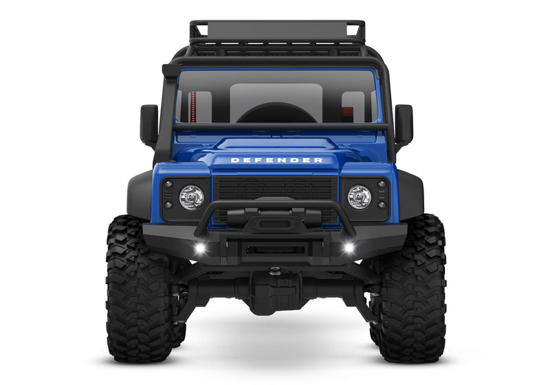 TRAXXAS 97054-1 TRX4-M 1/18 SCALE AND TRAIL CRAWLER LAND ROVER DEFENDER BLUE REMOTE CONTROL CAR READY TO RUN WITH BATTERY AND CHARGER