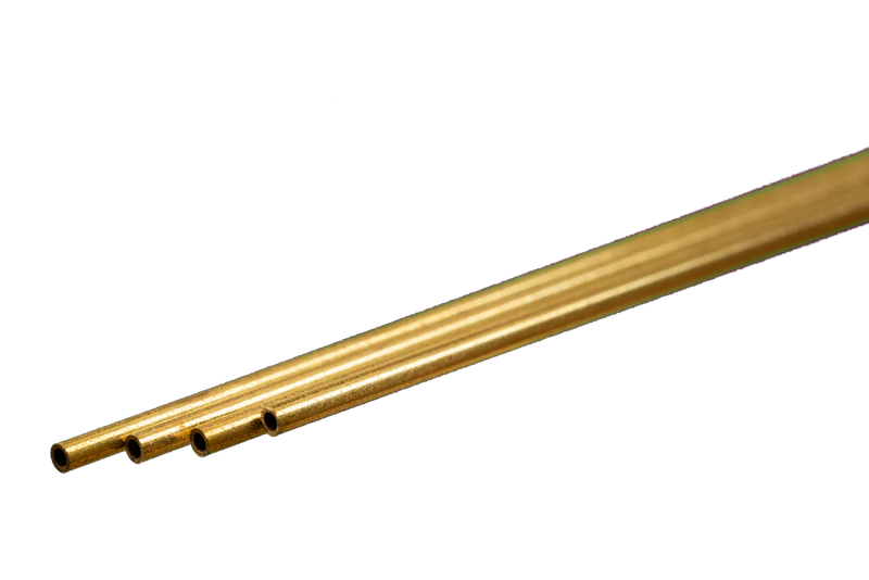 K&S 9831 THIN WALL BRASS 1.5MM X .225MM 4 PIECES