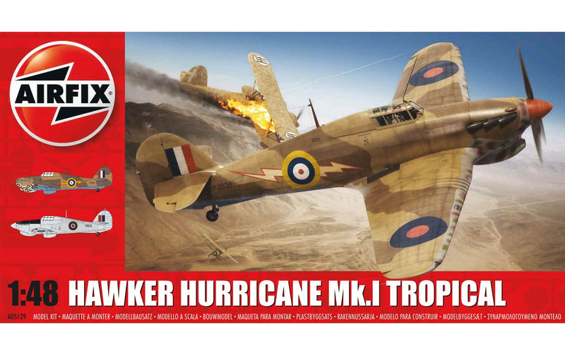 AIRFIX A05129 1/48 HAWKER HURRICANE MK.I TROPICAL PLASTIC MODEL KIT