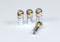 ABSIMA 2330030 ALUMINIUM ROSE JOINTS / TURNBUCKLES 1:10 SILVER 4 PACK