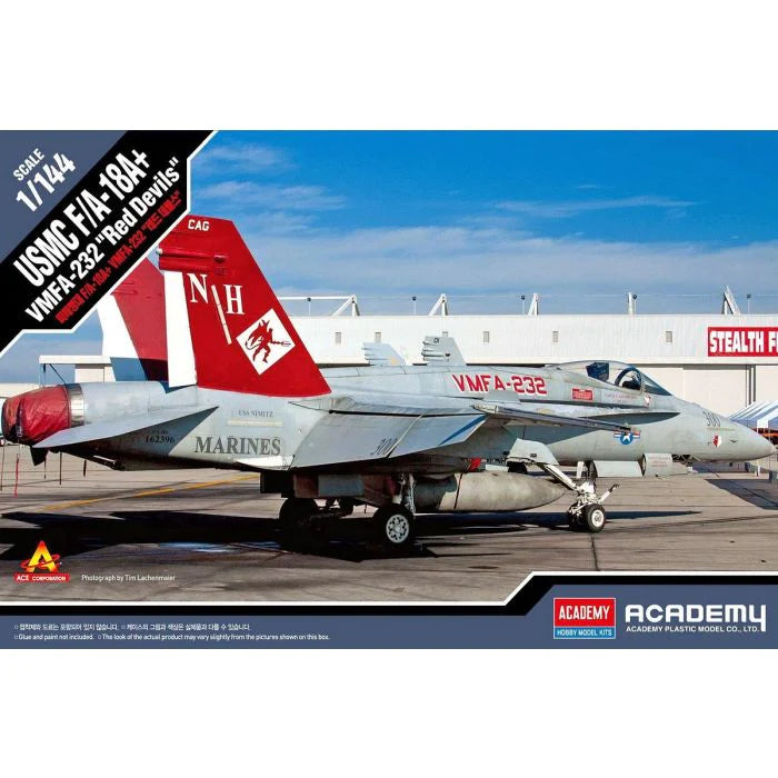 ACADEMY 12627 USMC F/A-18A+ VMFA-232 RED DEVILS 1/144 SCALE PLASTIC MODEL KIT