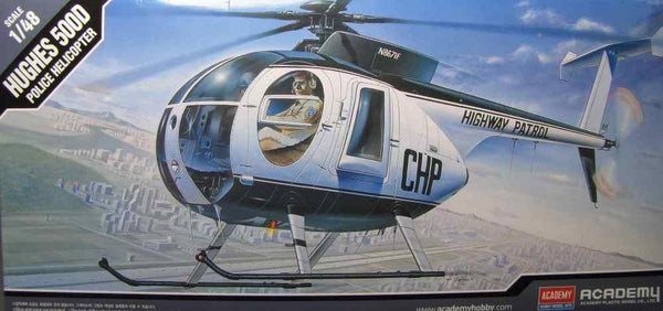 ACADEMY 12249 HUGHES 500-D MODEL HELICOPTER 1/48