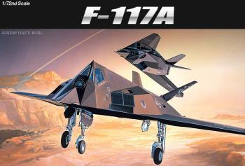 ACADEMY 12475 F117A STEALTH BOMBER MODEL AIRCRAFT 1:72