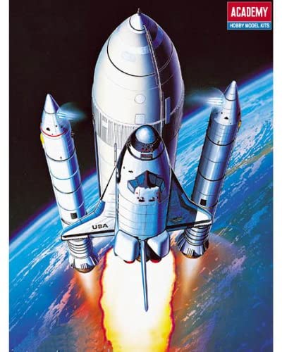 ACADEMY 12707 SPACE SHUTTLE AND BOOSTER ROCKETS INC. STAND 1:288 PLASTIC MODEL KIT