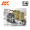 AFV CLUB AF35257 GERMAN WWII FUEL AND WATER 20L JERRY CAN SET 1/35 SCALE PLASTIC MODEL KIT