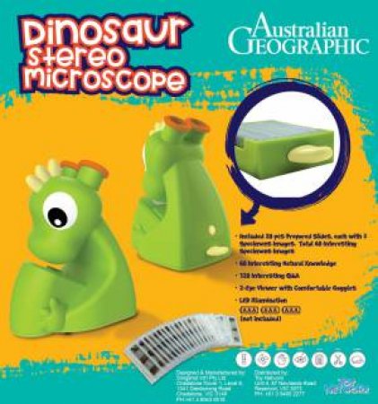 AUSTRALIAN GEOGRAPHIC DINOSAUR STEREO MICROSCOPE