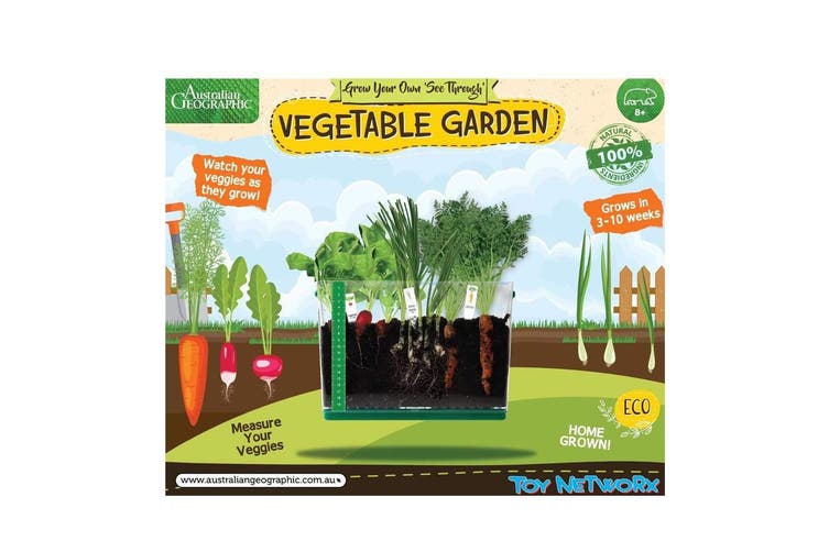 AUSTRALIAN GEOGRAPHIC GROW YOUR OWN SEE TROUGH VEGETABLE GARDEN