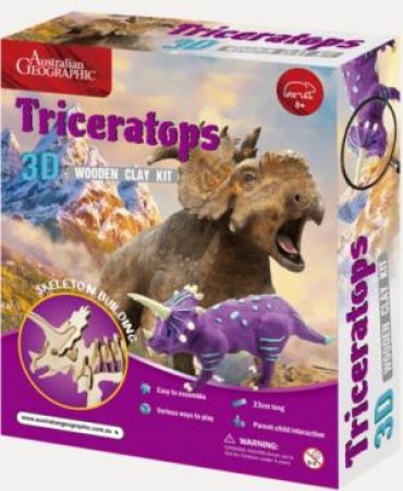 AUSTRALIAN GEOGRAPHIC TYRANNOSAURUS 3D WOOD CLAY KIT