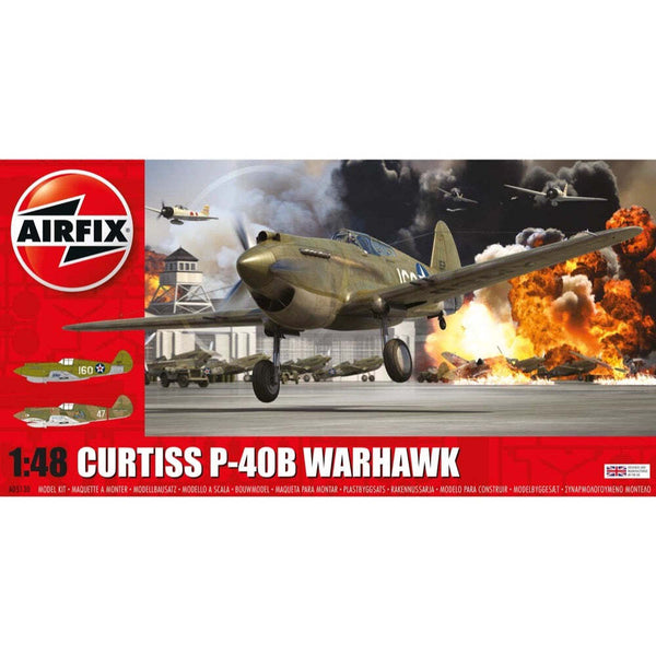 AIRFIX 05130 CURTISS P-40B WARHAWK 1:48 SCALE PLASTIC MODEL KIT