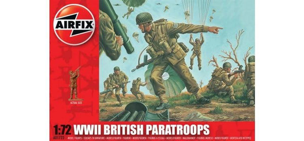 AIRFIX 01723 WWII BRITISH PARATROOPS MODEL FIGURES 1/72