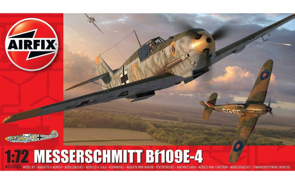 AIRFIX 1008A MESSERCHMITT BF109E-4 1/72 SCALE PLANE PLASTIC MODEL KIT