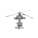 METAL EARTH MMS083 AIRCRAFT BOEING AH-64 APACHE HELICOPTER 3D METAL MODEL KIT