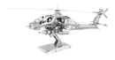 METAL EARTH MMS083 AIRCRAFT BOEING AH-64 APACHE HELICOPTER 3D METAL MODEL KIT