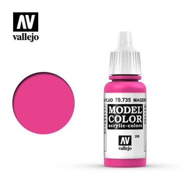 VALLEJO 70.735 MODEL COLOR MAGENTA FLURESCENT ACRYLIC PAINT 17ML