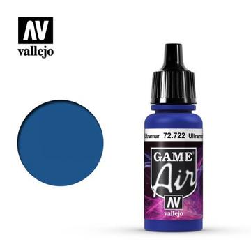 VALLEJO 72.722 GAME AIR ULTRAMARINE BLUE ACRYLIC AIRBRUSH PAINT 17ML