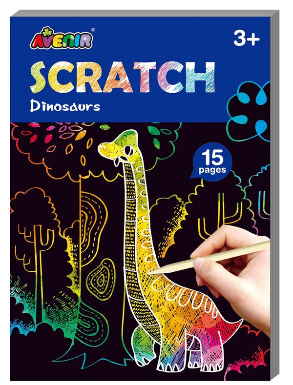 AVENIR MINI SCRATCH BOOK DINOSAURS