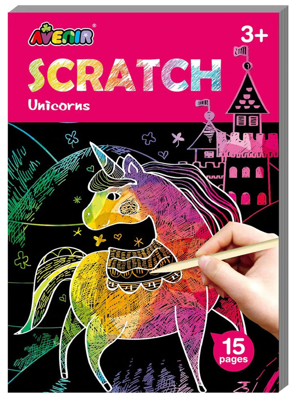 AVENIR MINI SCRATCH BOOK UNICORNS