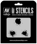 VALLEJO TX005 TEXTURE EFFECTS PAINT STAINS HOBBY STENCIL