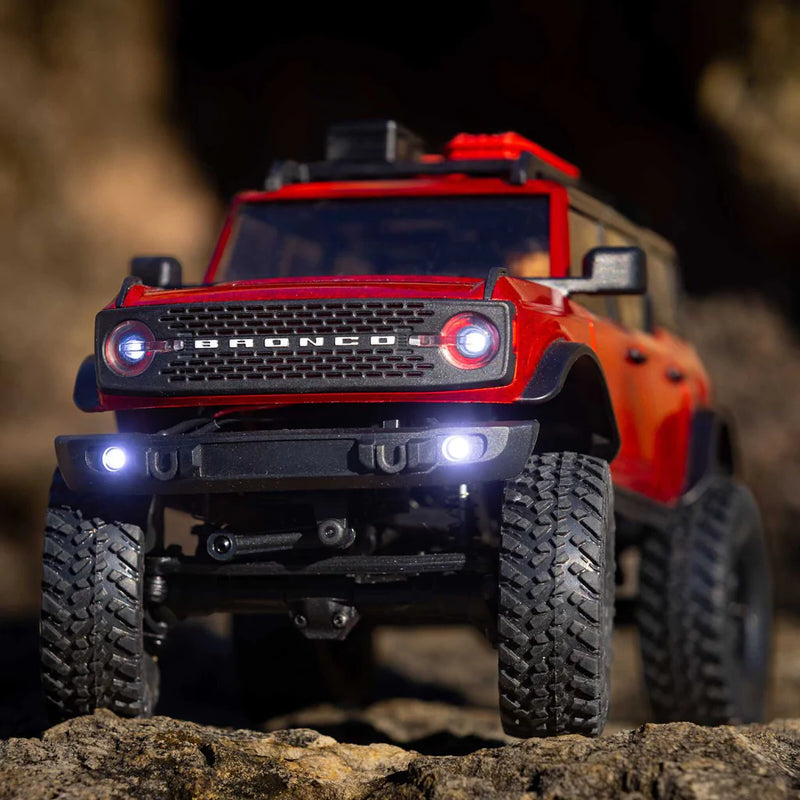 AXIAL SCX24 2021 FORD BRONCO BRUSHED ELECTRIC 4WD CRAWLER 1:24 SCALE RTR - RED