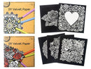 KRAFTERS KORNER DIY VELVET PAPER ART COLOURING KIT  - MANDELA