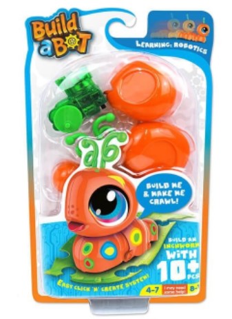 BUILD A BOT ROBOTICS MINI INCHWORM - ORANGE