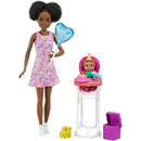BARBIE SKIPPER BABYSITTERS INC DOLL WITH HIGHCHAIR PLAYSET