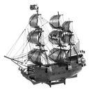 METAL EARTH ICX016B ICONX VEHICLES BLACK PEARL BLACK VERSION SAILING SHIP 3D METAL MODEL KIT