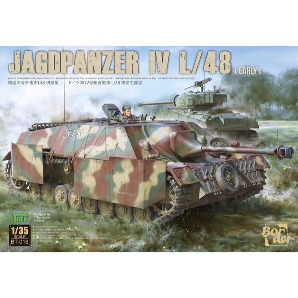 BORDER BT-016 JAGDPANZER IV L/48 EARLY 1/35 SCALE TANK PLASTIC MODEL KIT