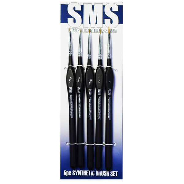 SMS PAINTS BSET03 SYNTHETIC BRUSH SET 5PC