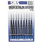 SMS PAINTS BSET04 SYNTHETIC MICRO DETAILING BRUSH SET 9PC