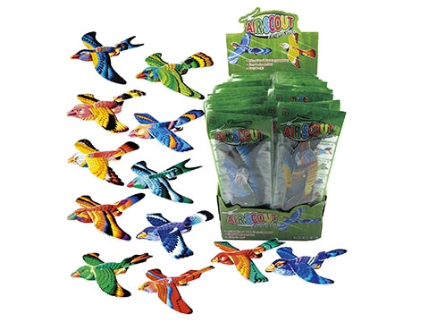 AIRSCOUT BIRD GLIDER 17CM ASSORTED DESIGNS