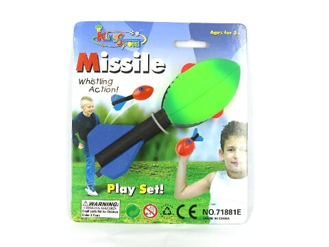 KINGSPORT WHISTLING FOAM FOOTBALL MISSILE 15.5CM