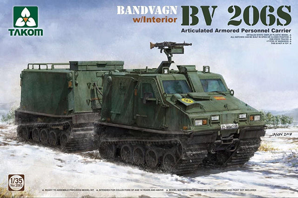 TAKOM 2083 BANDVAGN BV 206S ARTICULATED ARMOURED PERSONNEL CARRIER 1/35 SCALE VEHICLE PLASTIC MODEL KIT