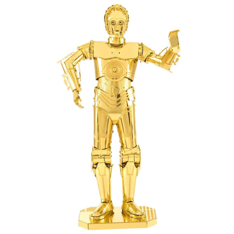 METAL EARTH MMS270 STAR WARS GOLD C-3PO FIGURINE 3D METAL MODEL KIT