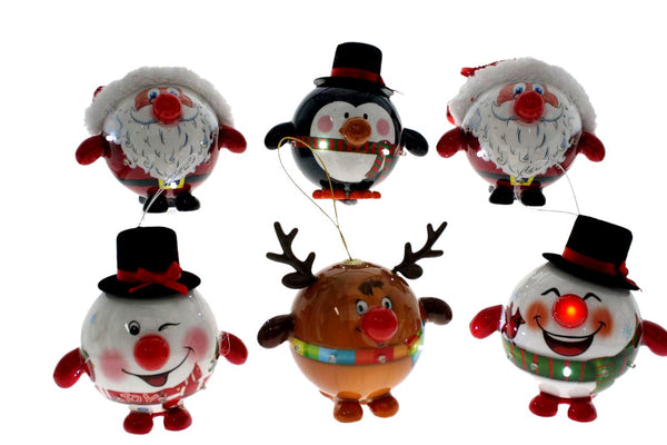 COTTON CANDY HANGING LED WINKING SNOWMAN