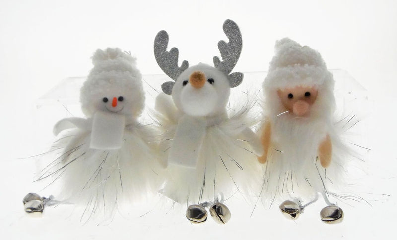 COTTON CANDY REINDEER HANGING DECORATION