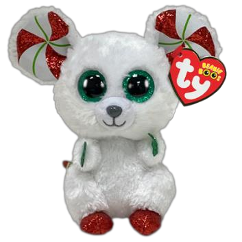 TY BEANIE BOOS CHIMNEY MOUSE XMAS REGULAR