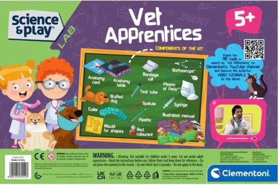CLEMENTONI SCIENCE AND PLAY LAB - VET APPRENTICES SCIENCE KIT