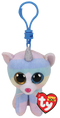 TY BEANIE BOOS HEATHER CAT WITH HORN CLIP