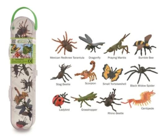COLLECTA GIFT SET INSECTS AND SPIDERS TUBE 12PC