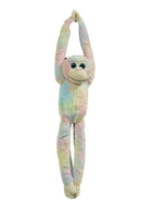 COTTON CANDY JG306 HANGING MONKEY AVA PASTEL RAINBOW PLUSH