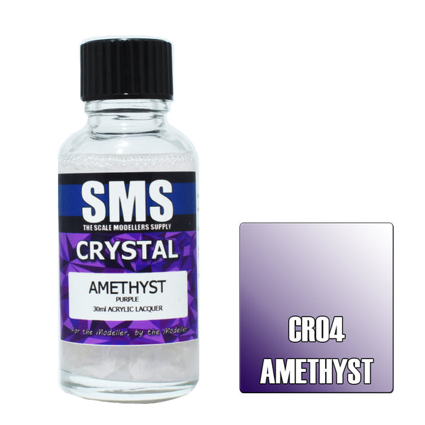 SMS CR04 CRYSTAL ACRYLIC LACQUER AMETHYST 30ML PAINT