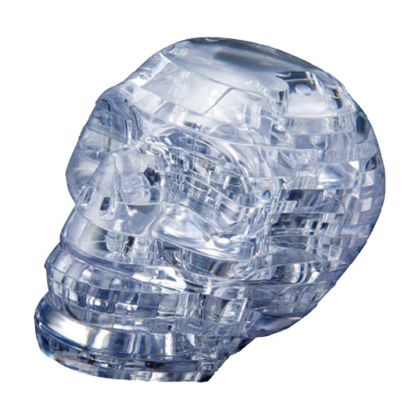 CRYSTAL PUZZLE 90117 CLEAR SKULL 48PC 3D JIGSAW PUZZLE