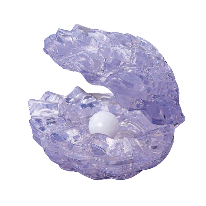 CRYSTAL PUZZLE 90121 CLEAR PEARL SHELL 48PC 3D JIGSAW PUZZLE